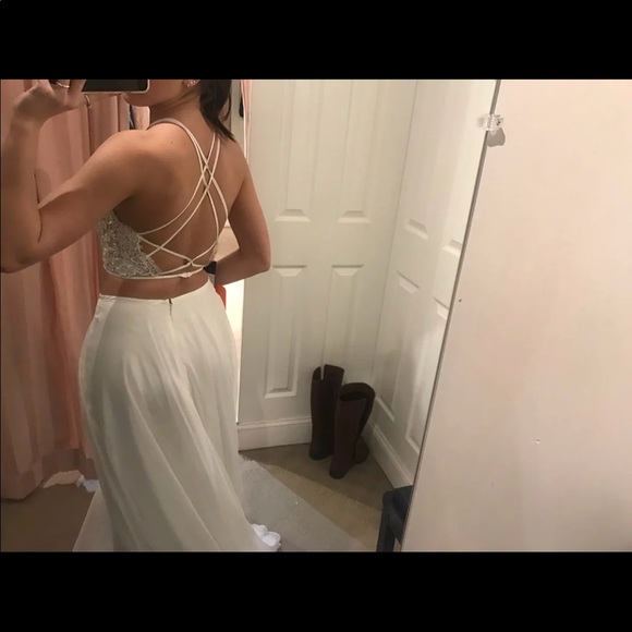 White La Femme Prom Dress - Picture 2 of 4